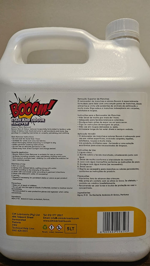 5L CIM Booom Stain & Odour Remover